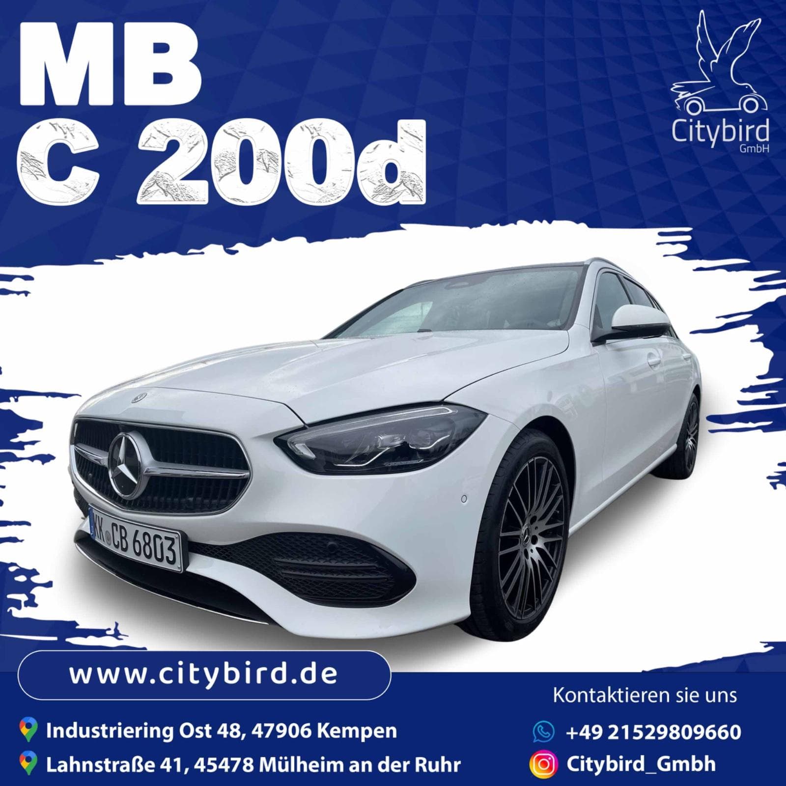 Mercedes-Benz C 200d T-Modell mieten in Kempen ab 81€/Tag