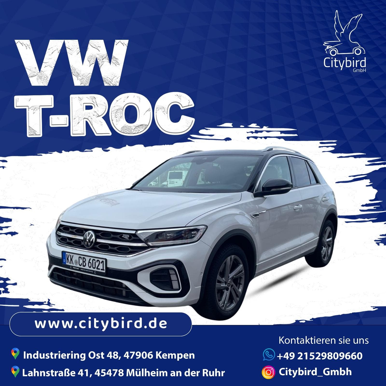 VW T-Roc R-Line mieten in Kempen ab 54€/Tag