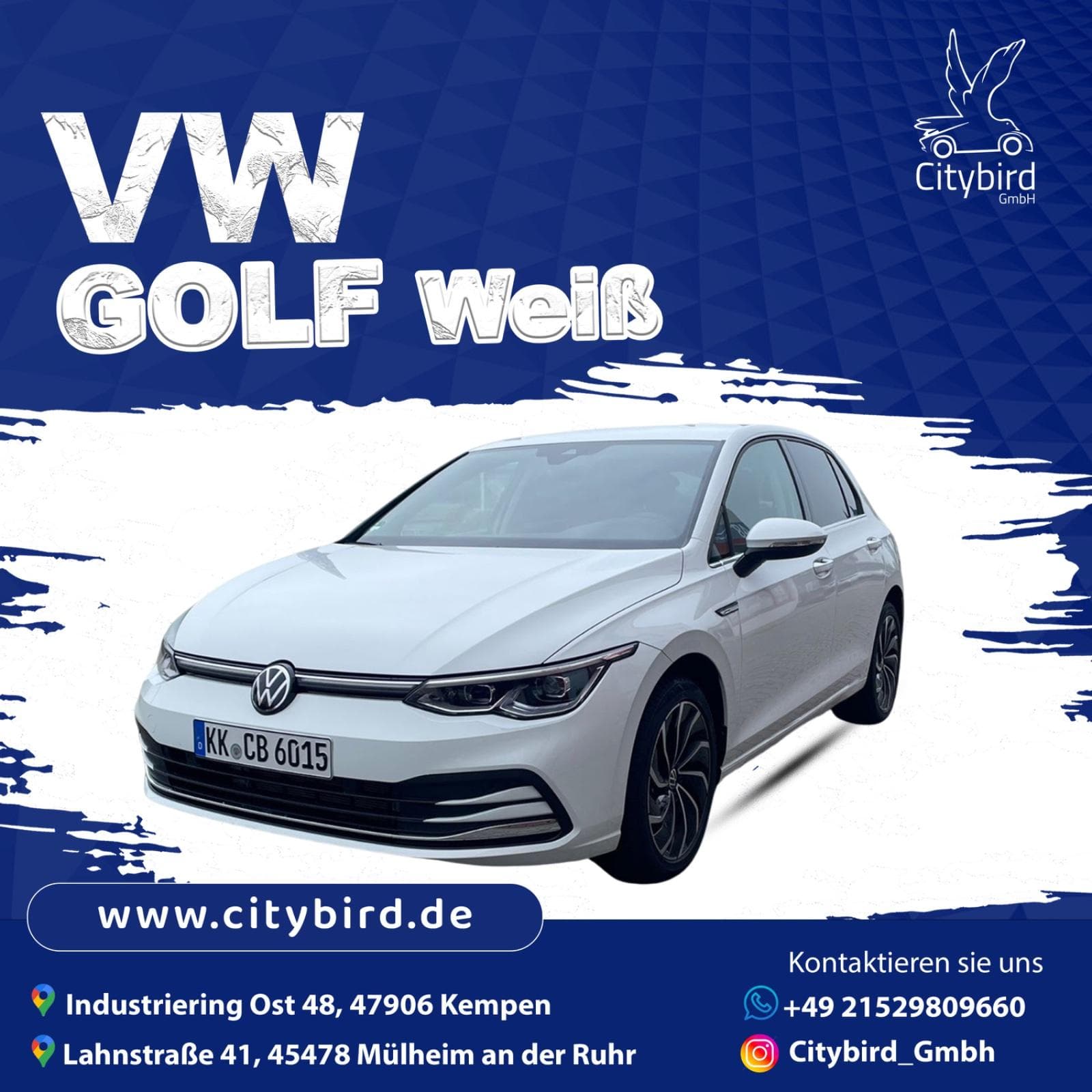 Volkswagen Golf Style 1,5 l eTSI OPF mieten in Mülheim an der Ruhr ab 54€/Tag