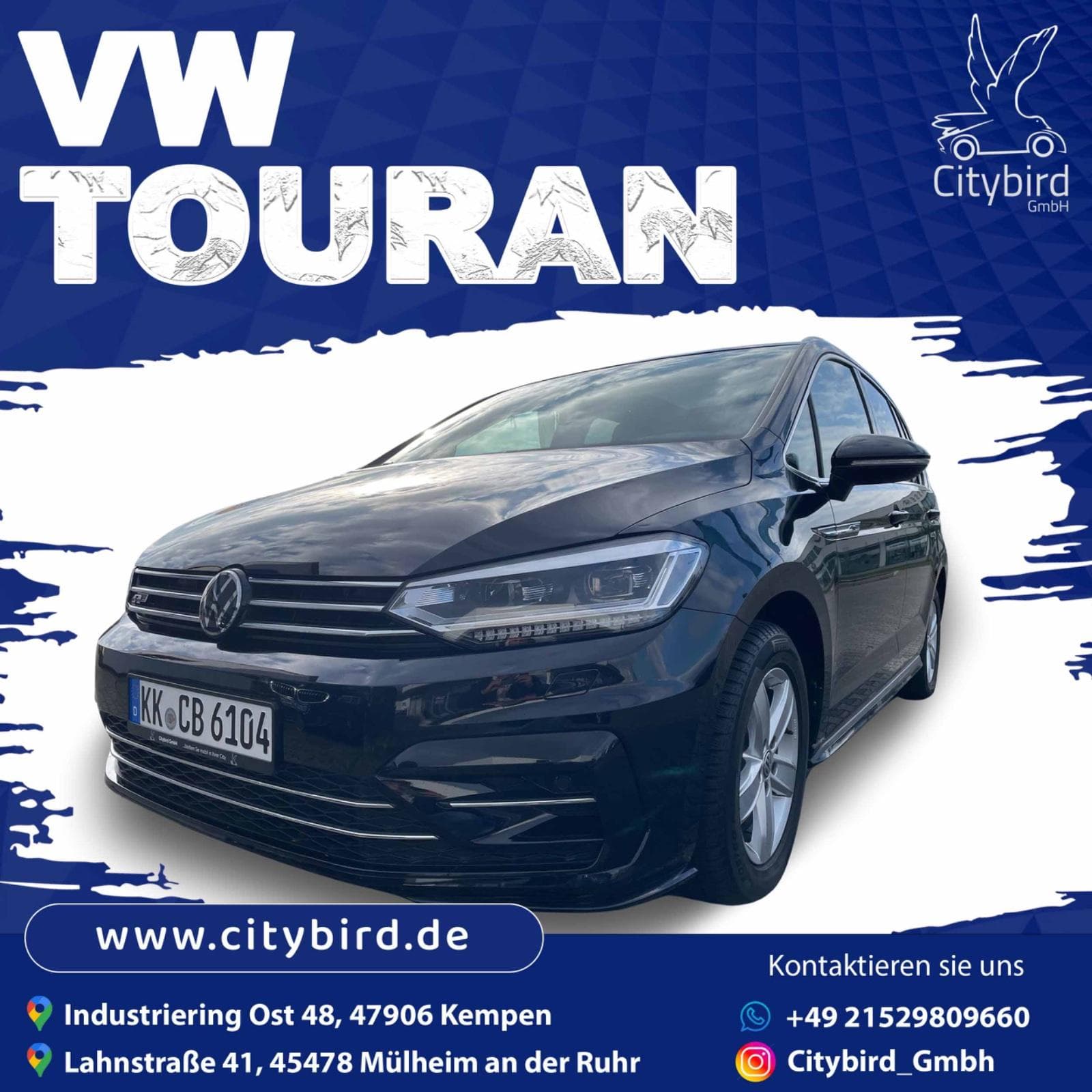 VW Touran Highline 2,0 l TDI SCR mieten in Mülheim an der Ruhr ab 79€/Tag