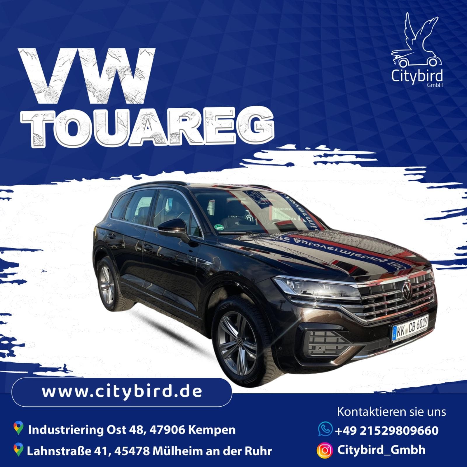 VW Touareg R-Line TDI mieten in Mülheim an der Ruhr ab 99€/Tag