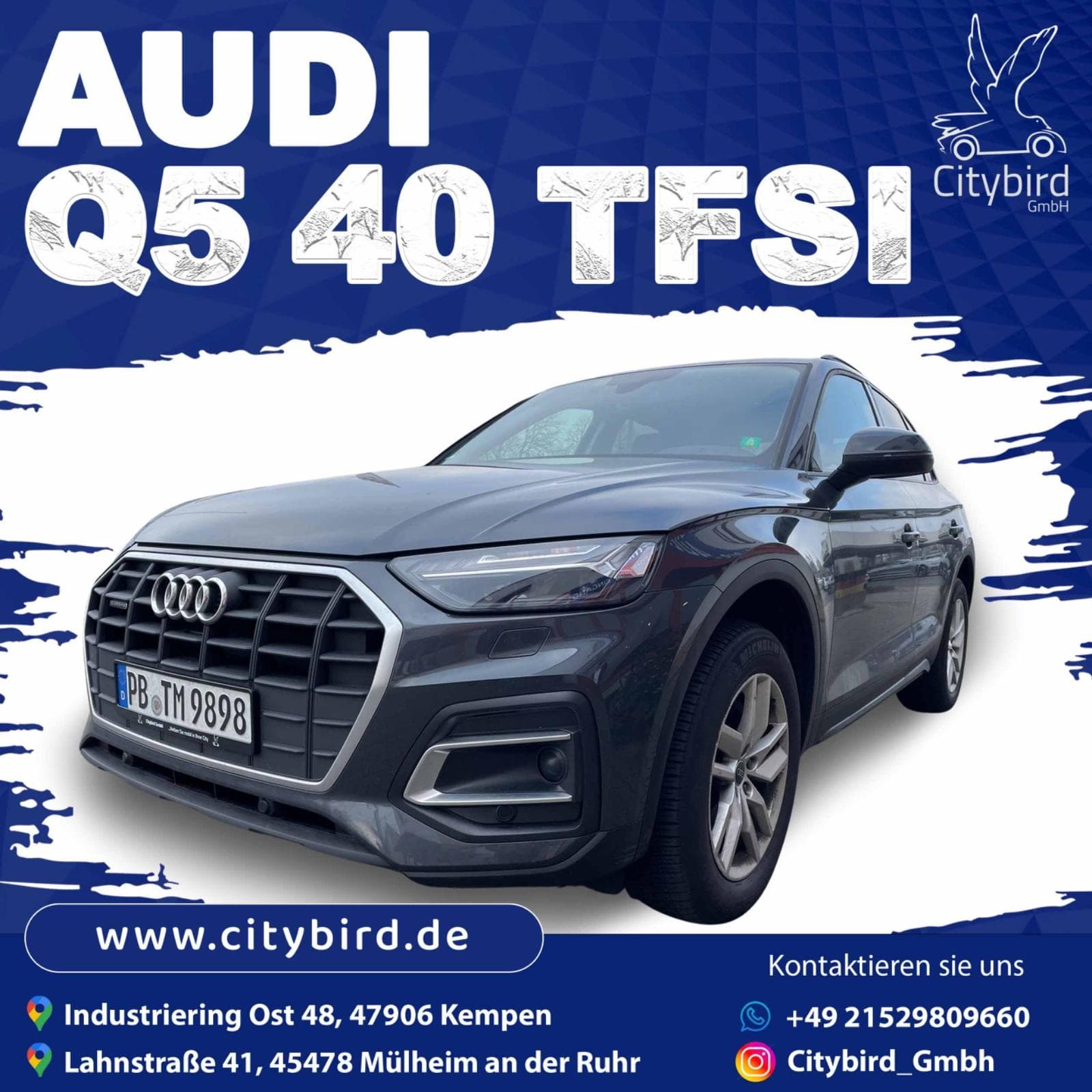 Audi Q5 40 TFSI mieten in Mülheim an der Ruhr ab 95€/Tag