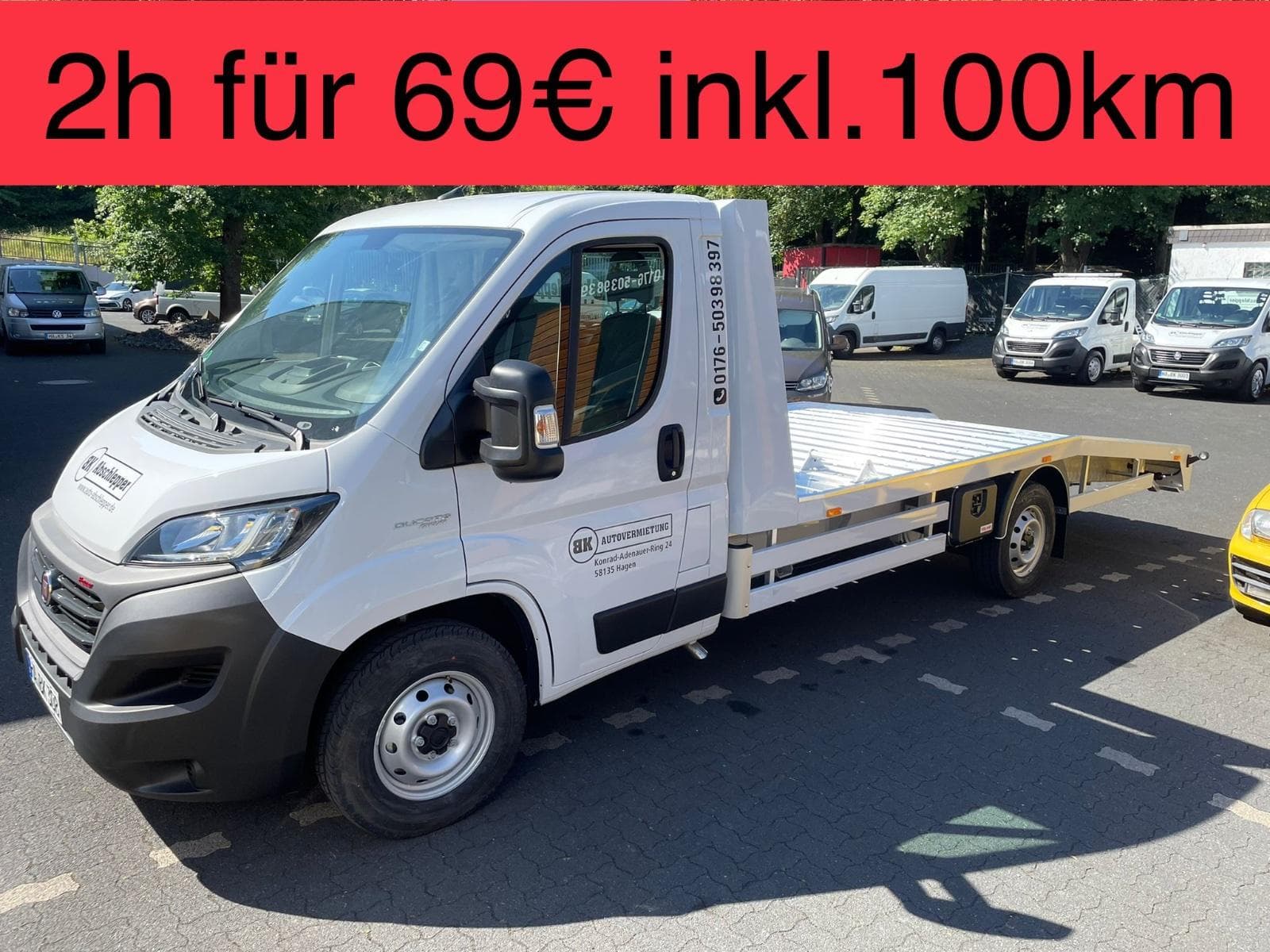 Abschleppwagen, Autotransporter, LKW 3,5t mieten in Hagen ab 69€/Tag