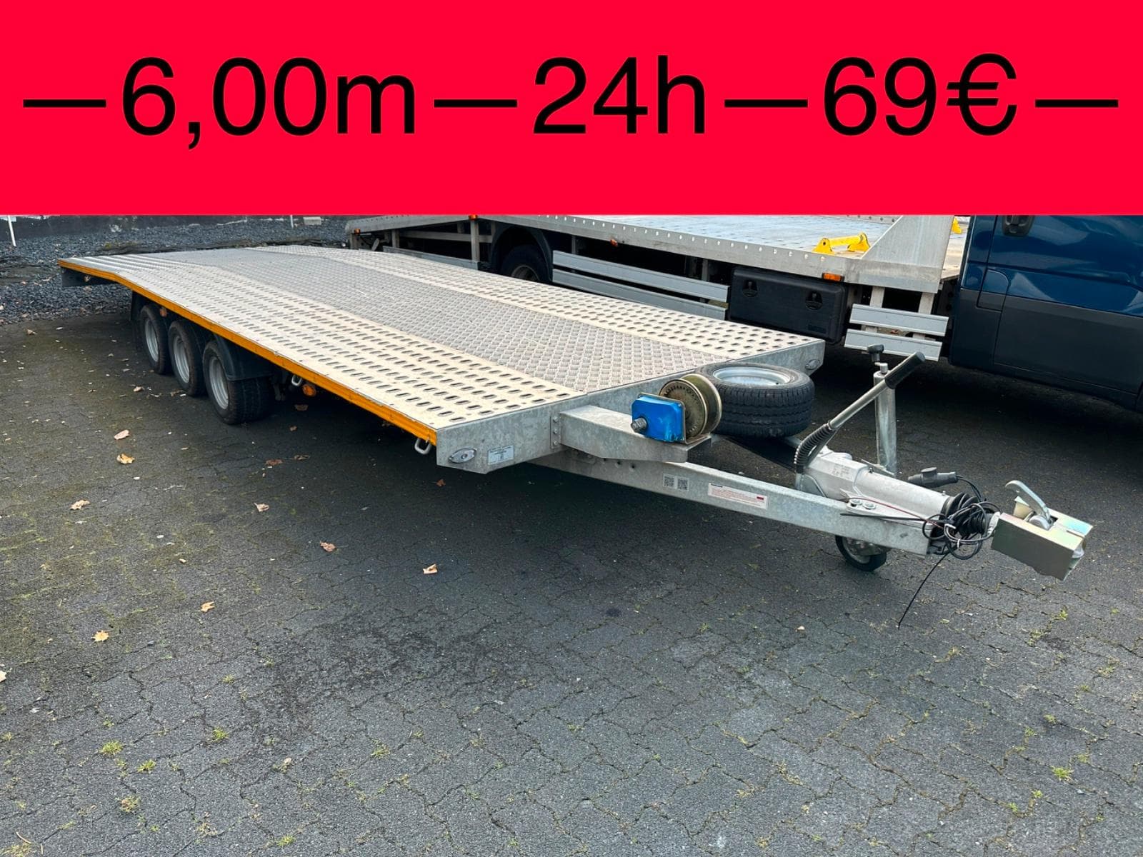 Anhänger 6,00m , Autoanhänger , PKW , Abschleppen mieten in Hagen ab 69€/Tag