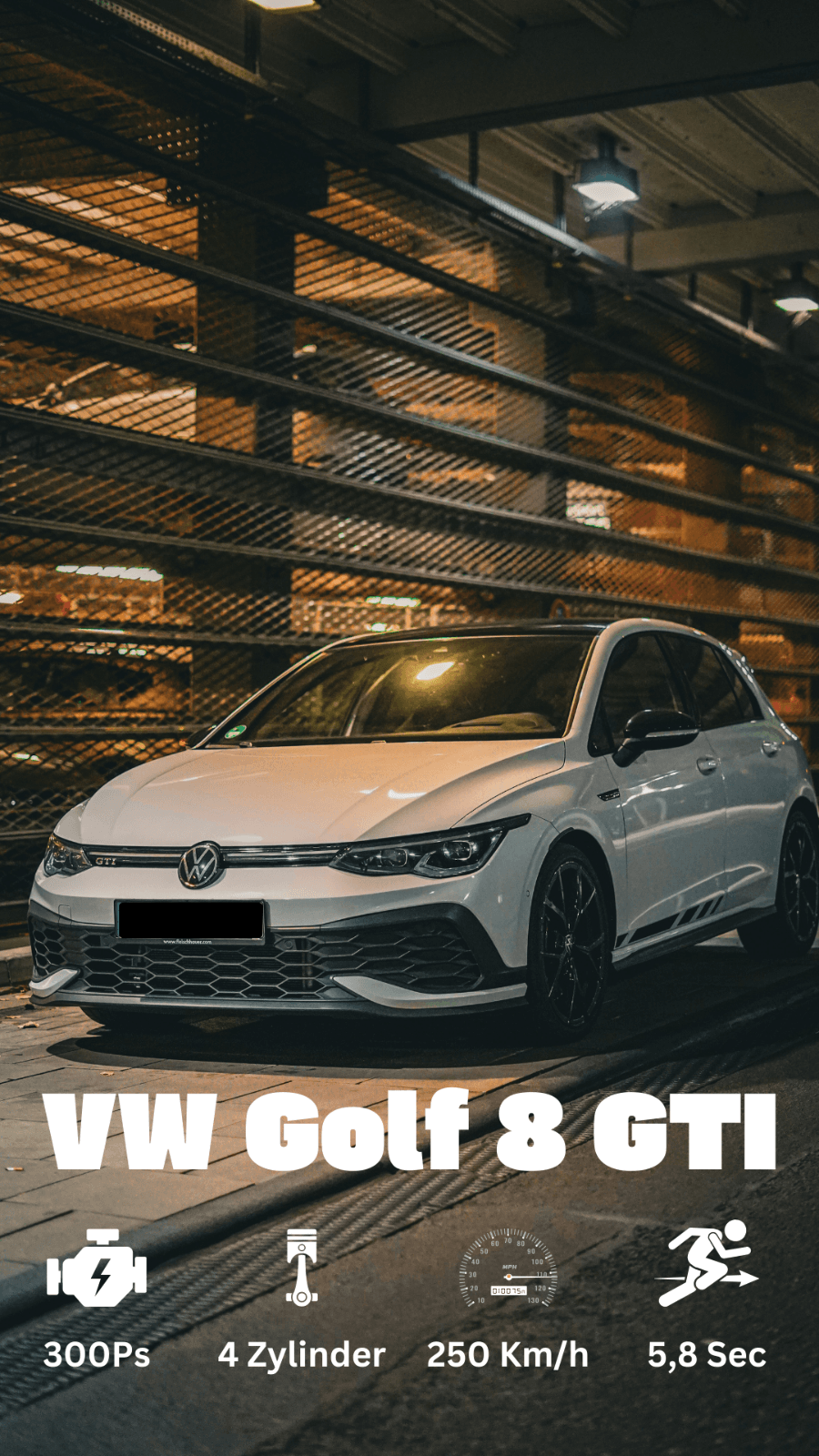 VW Golf 8 GTI Clubsport mieten/ Autovermietung/ Sportwagenvermiet