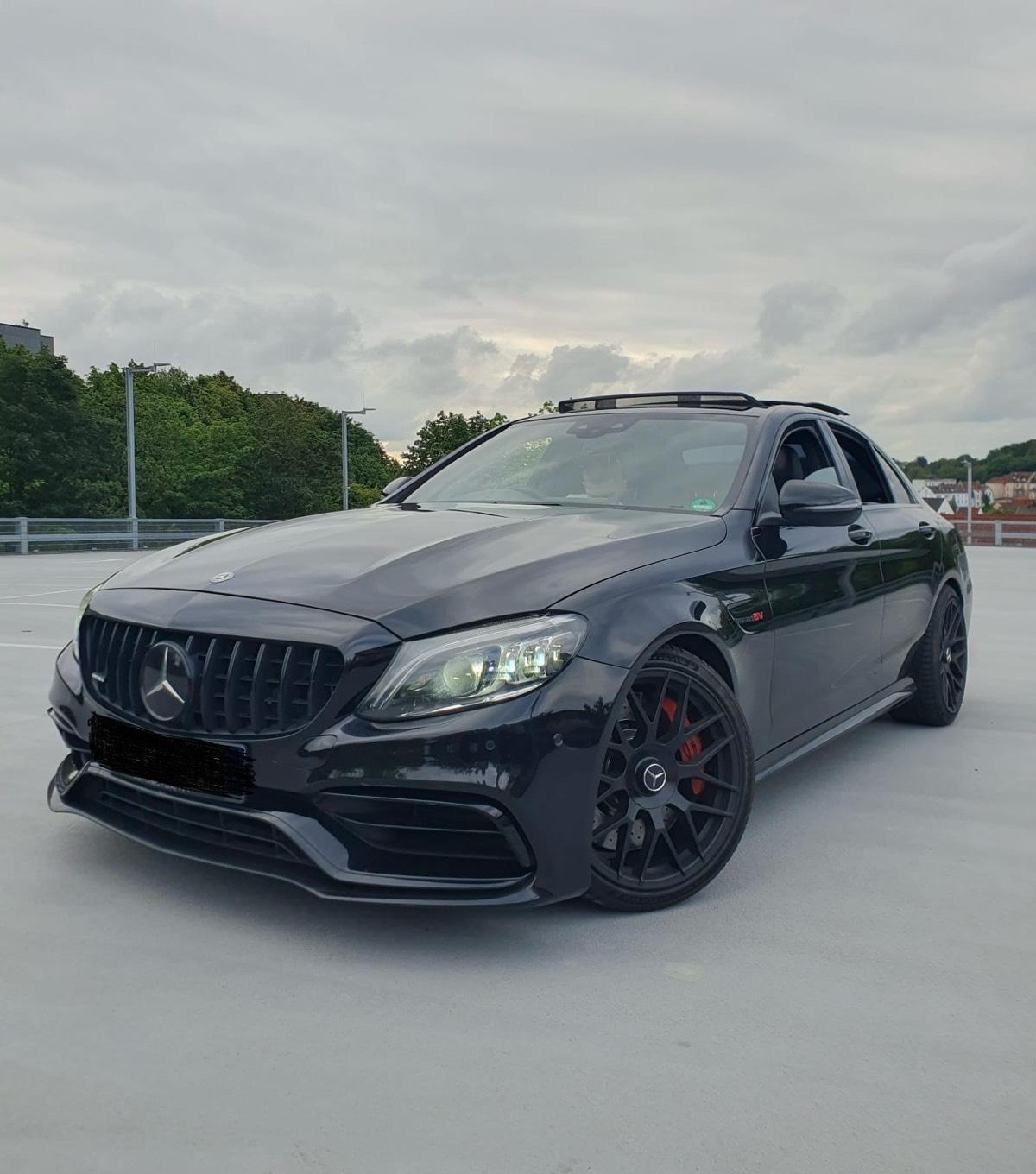 MERCEDES C63 S AMG MIETEN LEIHEN MIETWAGEN SPORTWAGEN V8