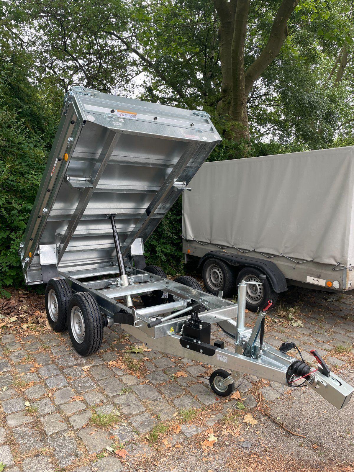 ZU VERMIETEN - Rückwärtskipper kipper anhänger 2100Kg Nutzlast