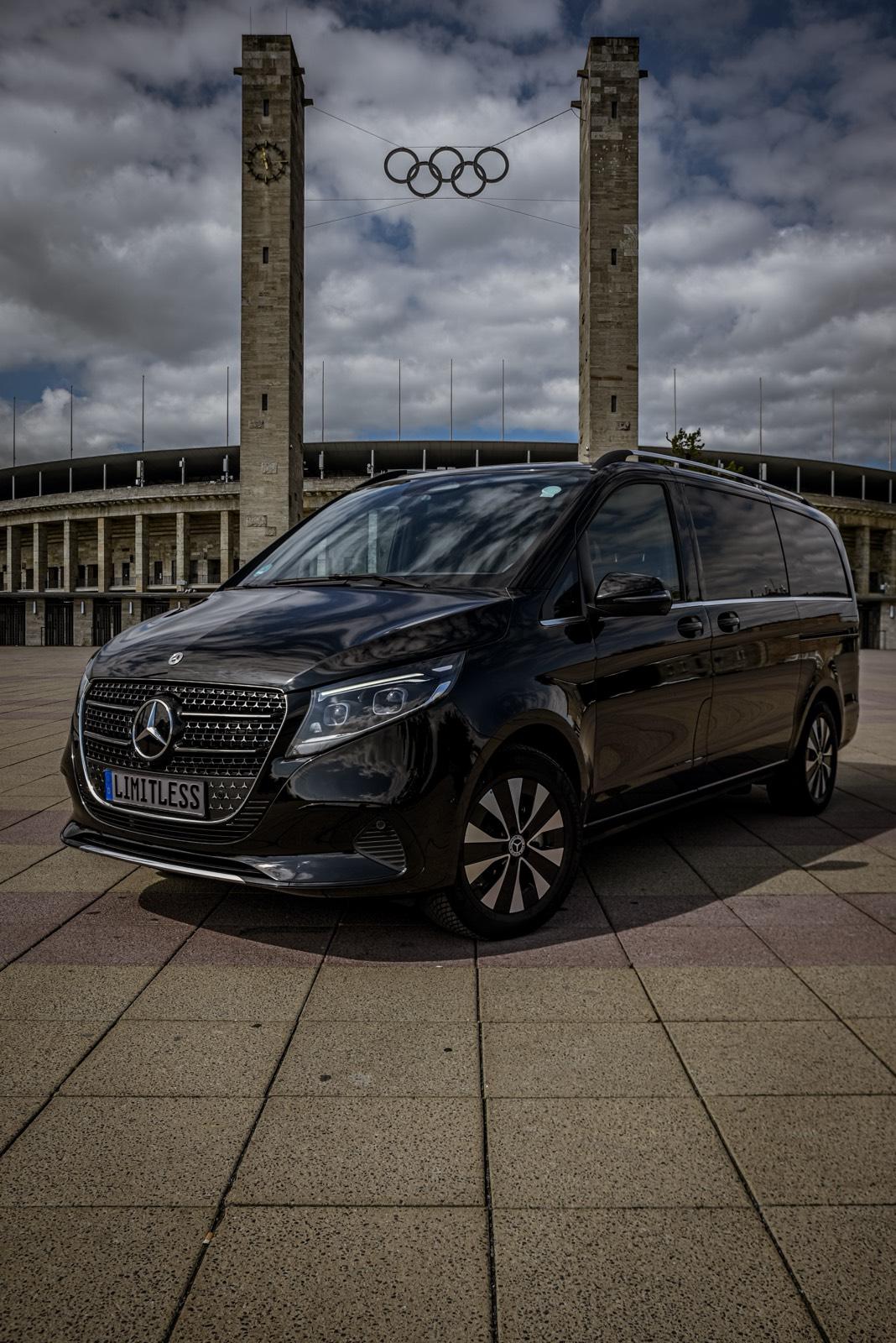 Mercedes-Benz V300d V-Klasse Avantgarde lang 2025 VIP 7 8 Sitzer Shuttle mieten Berlin