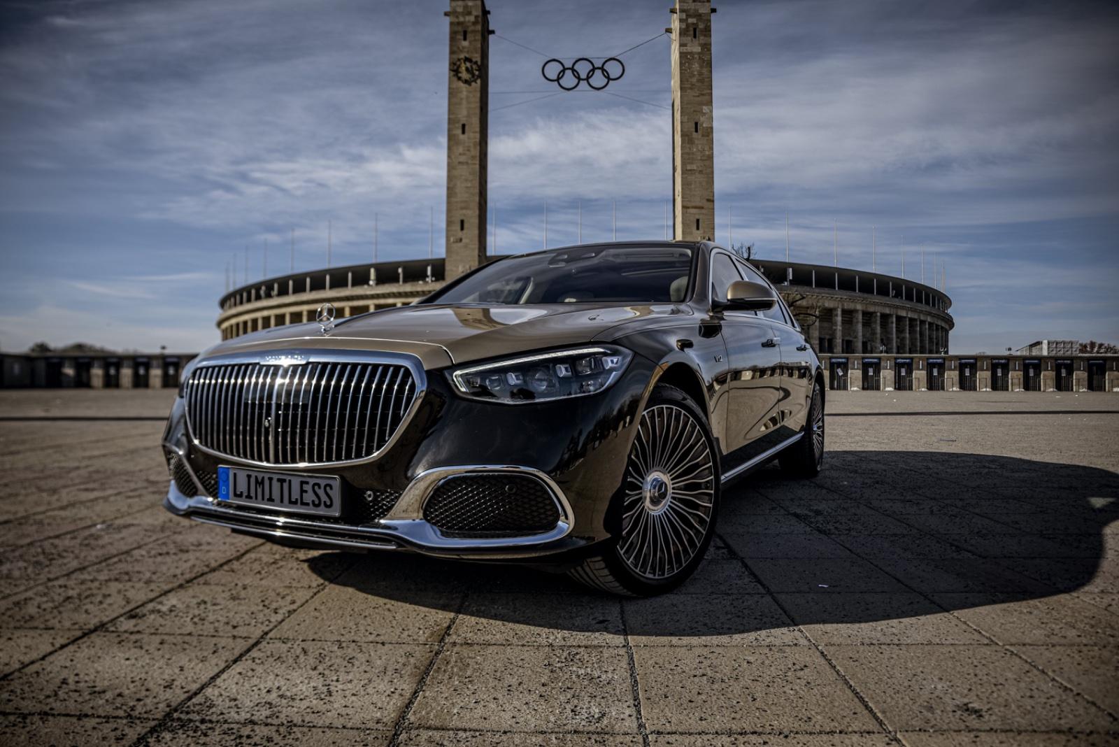 Mercedes-Benz Maybach S680 2025 V12 mieten Berlin Hochzeitswagen Brautauto Luxusauto S-Klasse Rolls Royce Ghost Phantom Cullinan